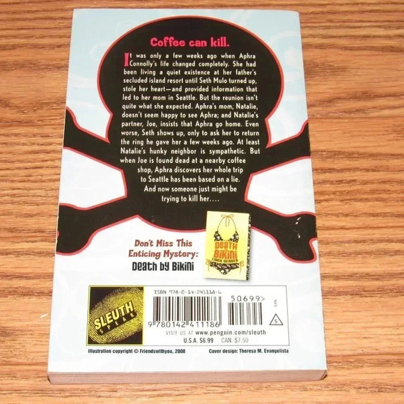 Linda Gerber DEATH BY LATTE Chapter Mystery book~Ages 12 and up - Picture 2 of 3